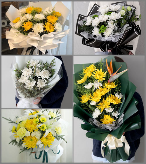 江苏扬州仪征市铜山办事处程营村白事花束代送